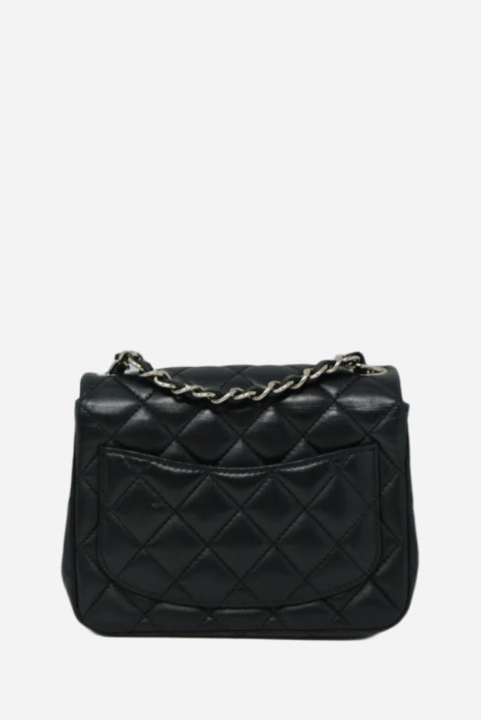 Pre-Owned Chanel 2016 Lambskin Mini Square Flap Bag