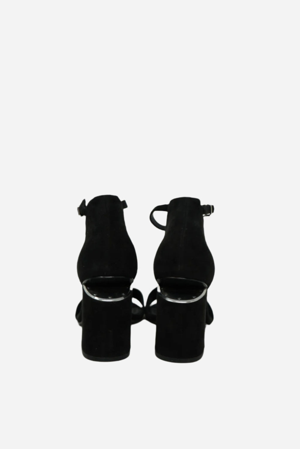 Alexander Wang Black Suede Sandals .
