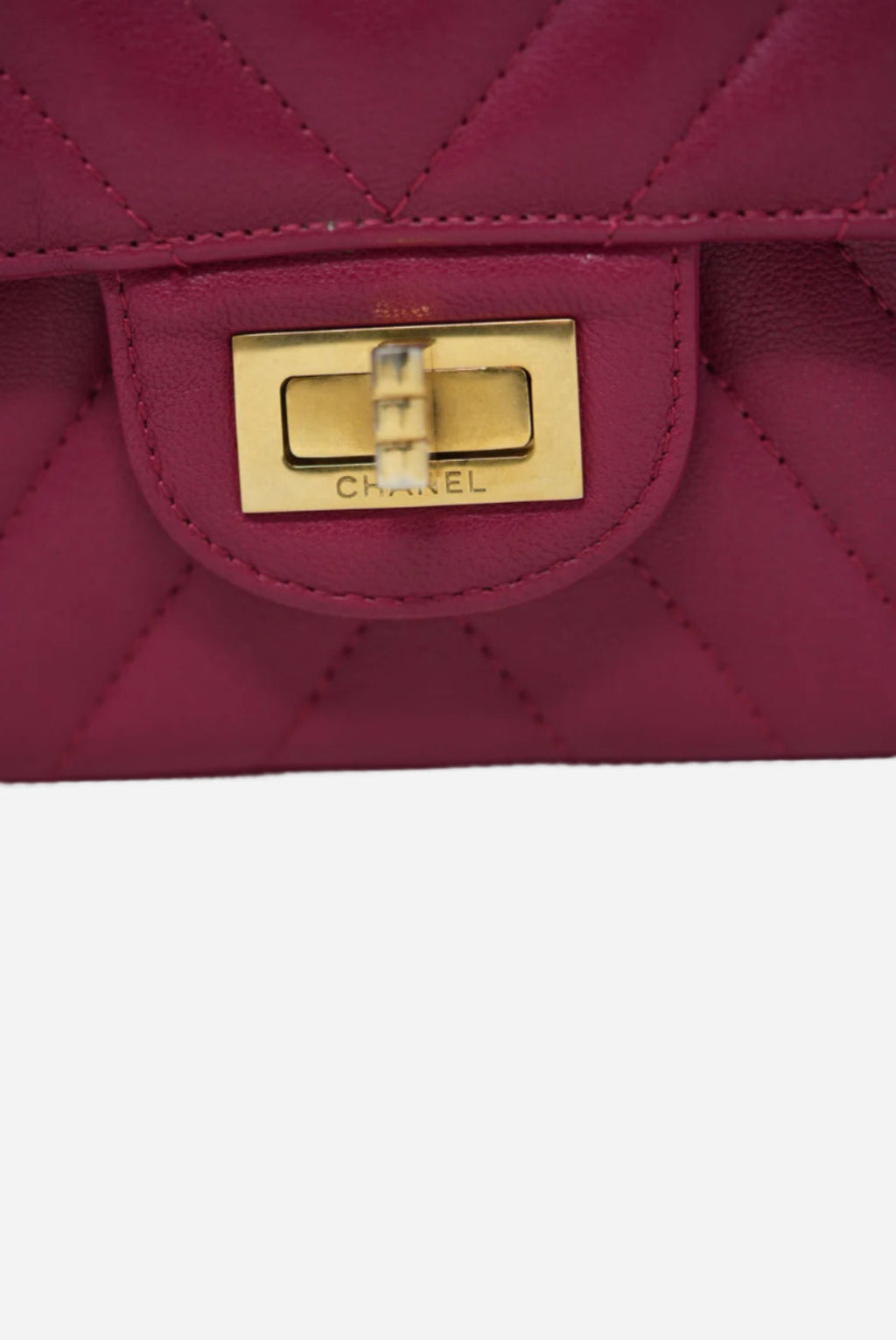 Pre-Owned Chanel 2016-2017 Black Large Calfskin Chevron 2.55 Flap Bag