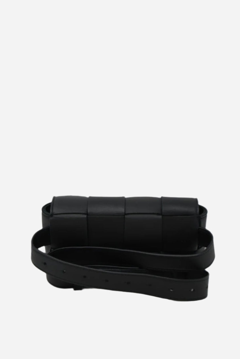 Bottega Veneta Black Cassette Belt Bag