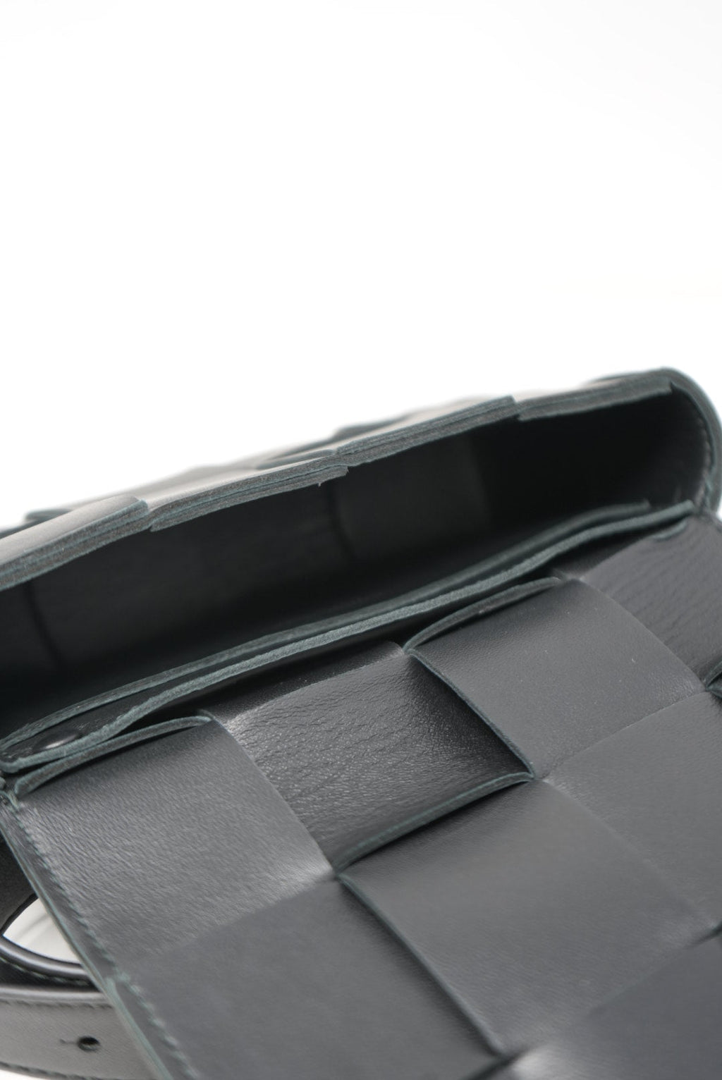 Bottega Veneta Black Cassette Belt Bag