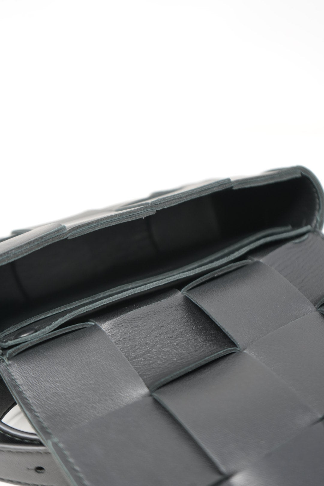 Bottega Veneta Black Cassette Belt Bag