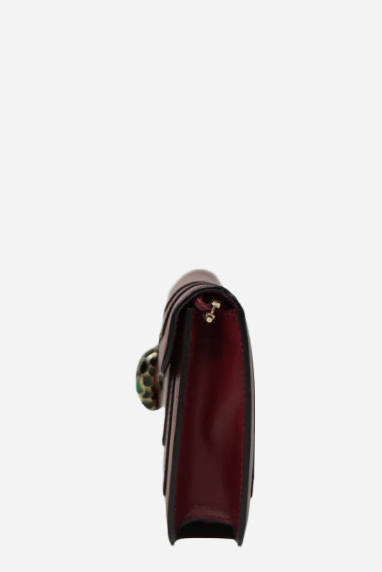 Bvlgari Calfskin Serpenti Forever Wallet On Chain