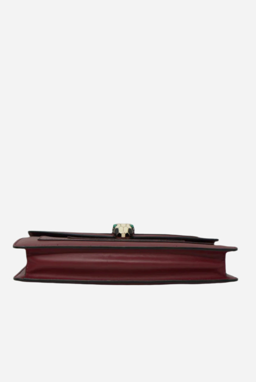 Bvlgari Calfskin Serpenti Forever Wallet On Chain