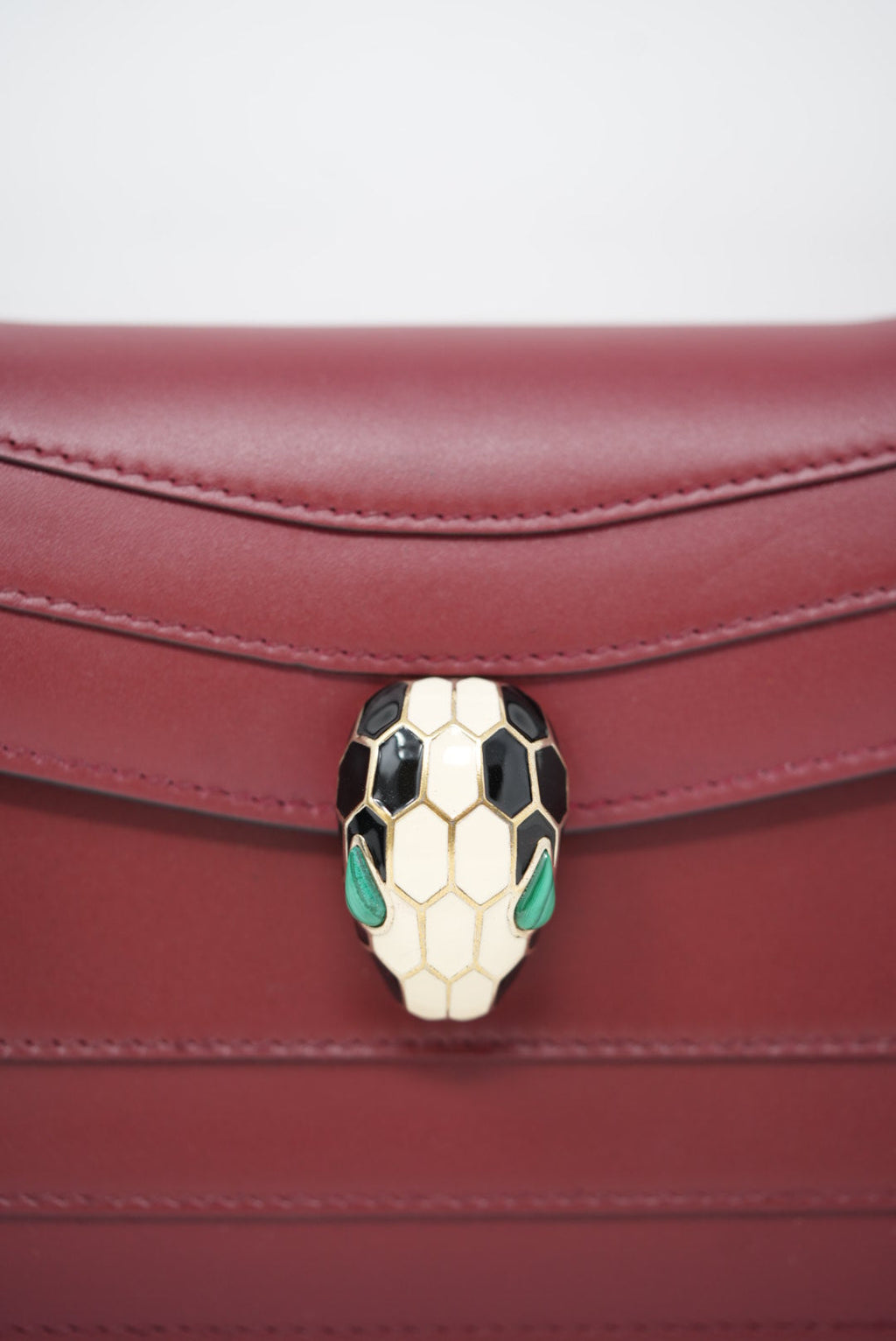 Bvlgari Calfskin Serpenti Forever Wallet On Chain