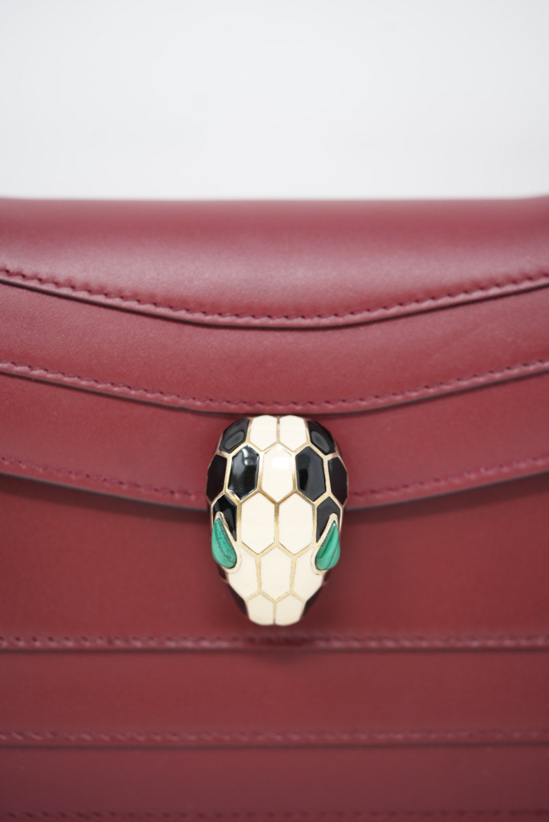 Bvlgari Calfskin Serpenti Forever Wallet On Chain