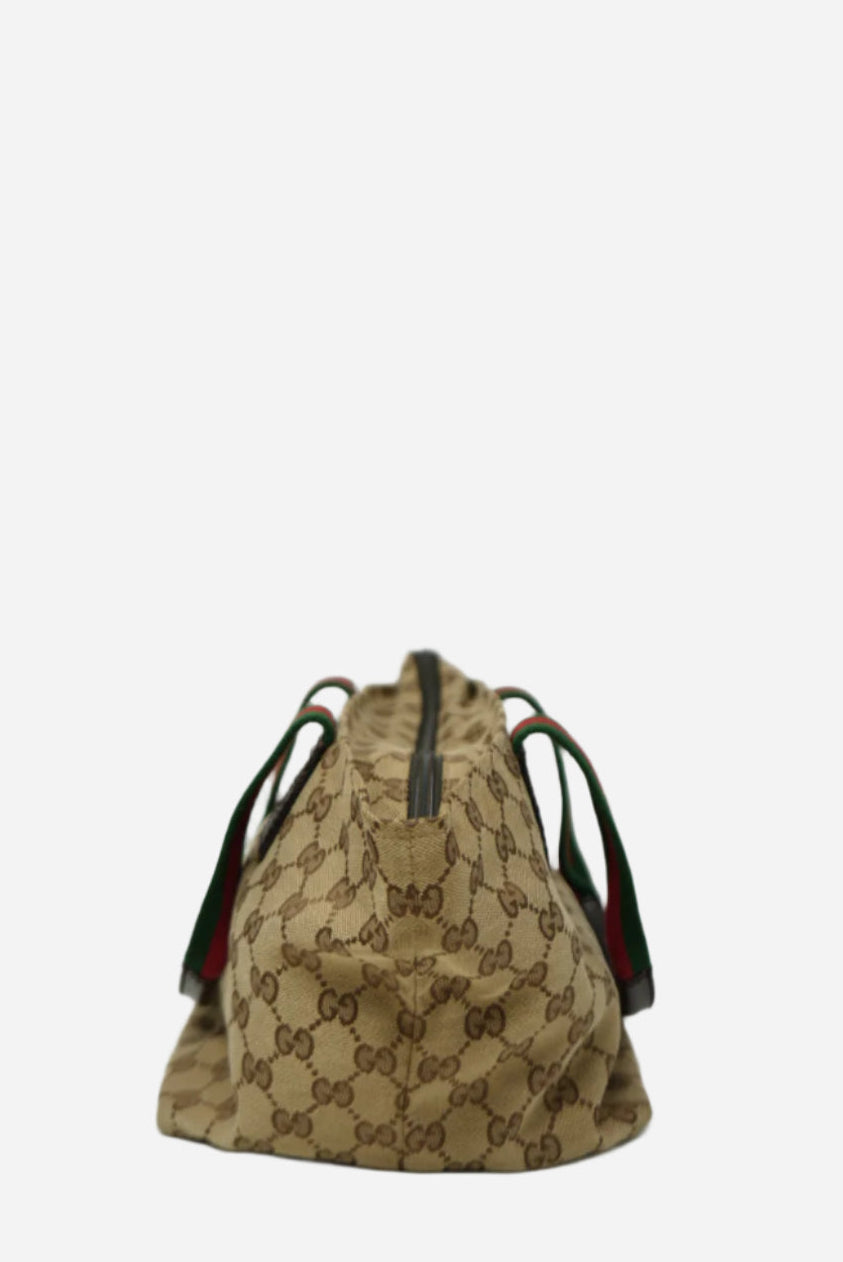 Gucci GG Canvas Zipper Mini Tote Bag