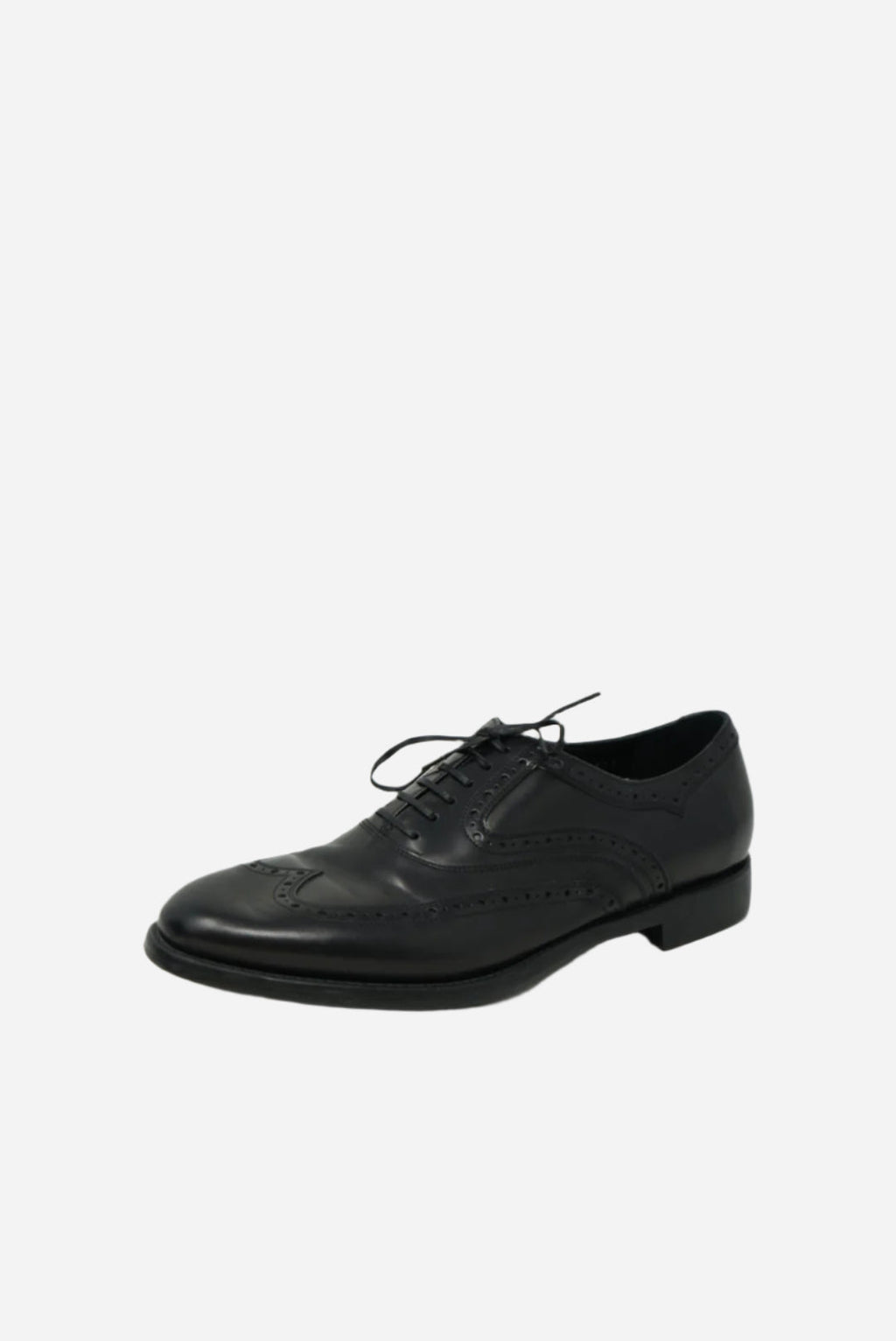 Salvatore Ferragamo Black Leather Oxfords Size 42