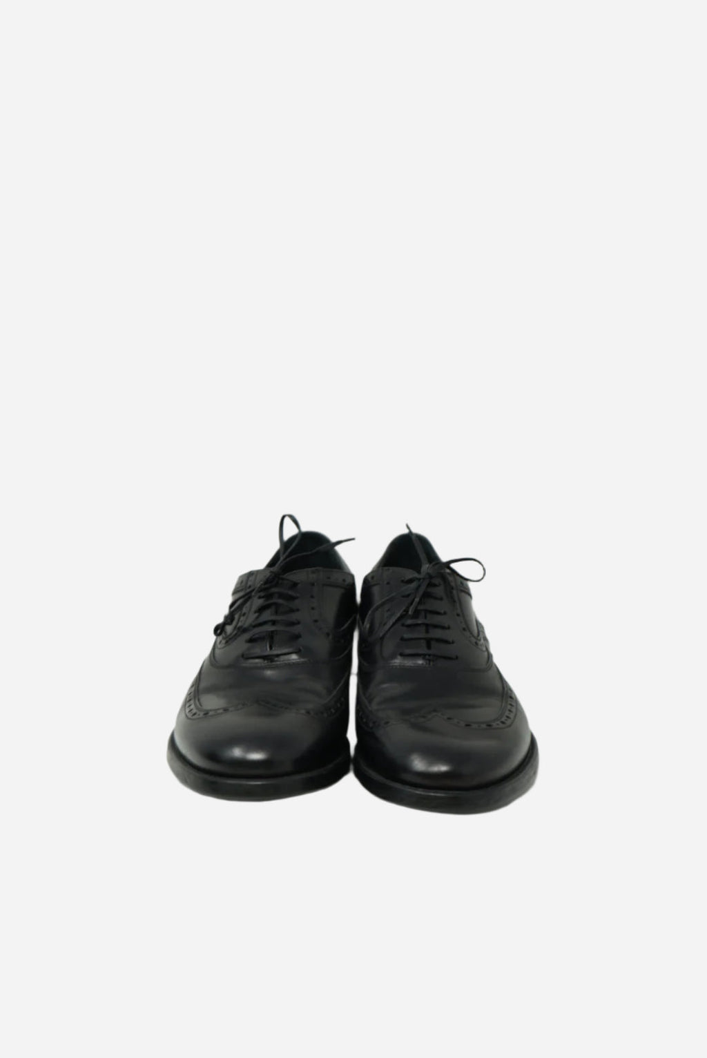 Salvatore Ferragamo Black Leather Oxfords Size 42