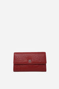 Pre-Owned Chanel 2011-2012 Camellia Embossed Leather Wallet