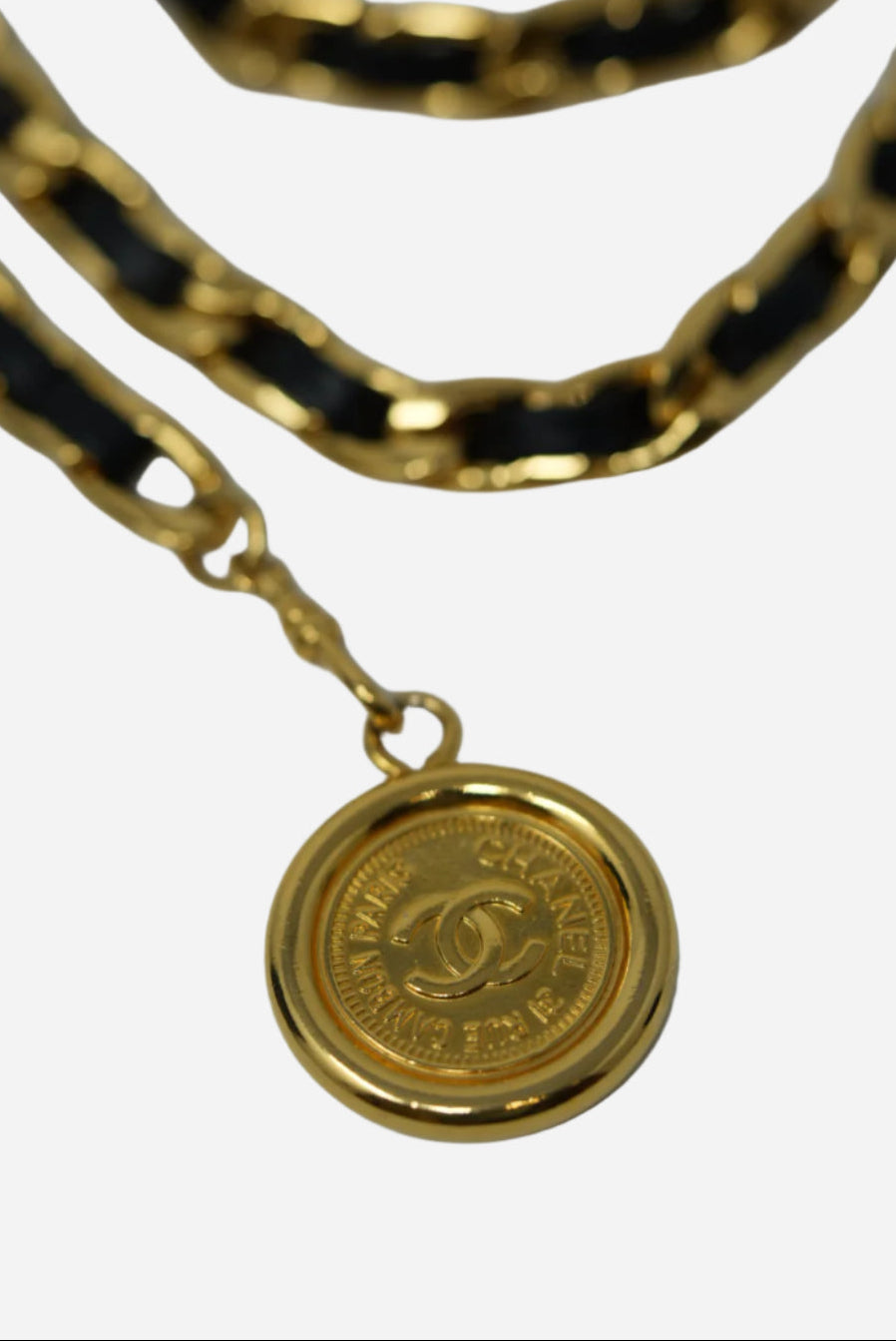 Pre-Owned Chanel 1995 Medallion Chain Belt