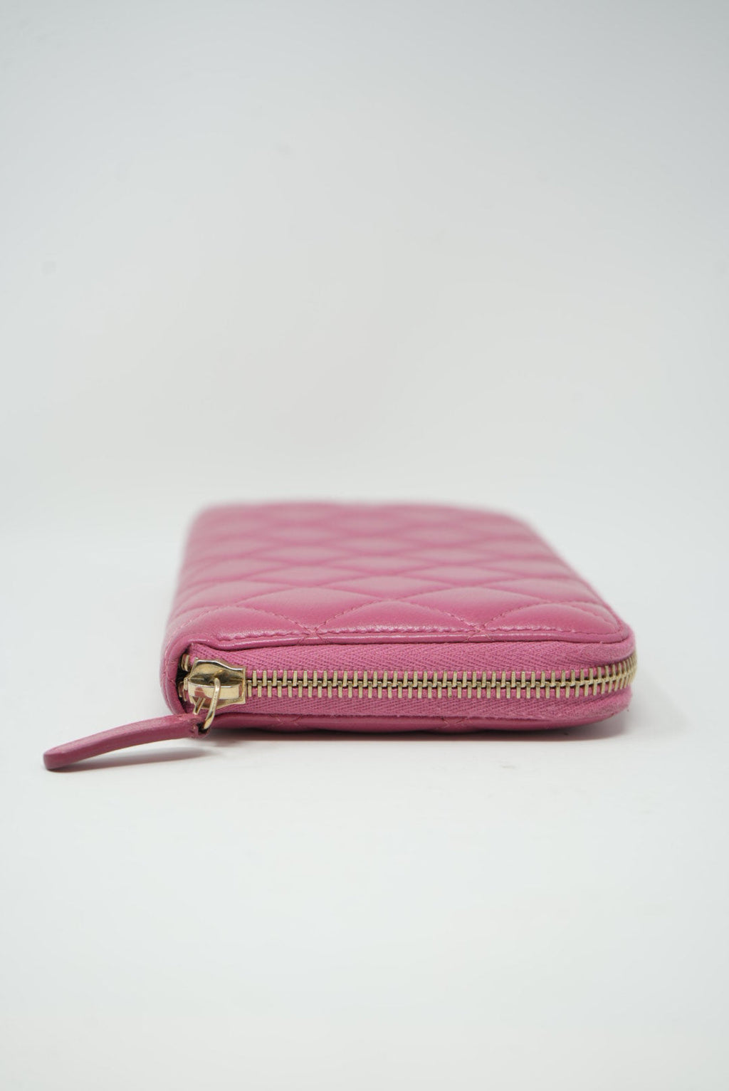 Pre-owned Chanel 2013 Pink Lambskin Long Wallet