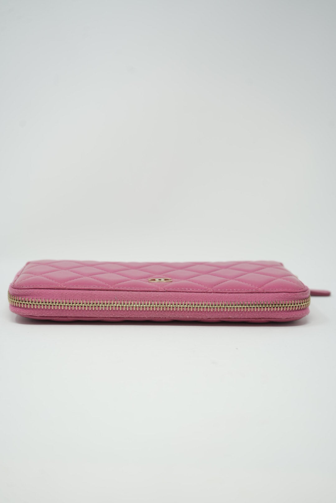 Pre-owned Chanel 2013 Pink Lambskin Long Wallet