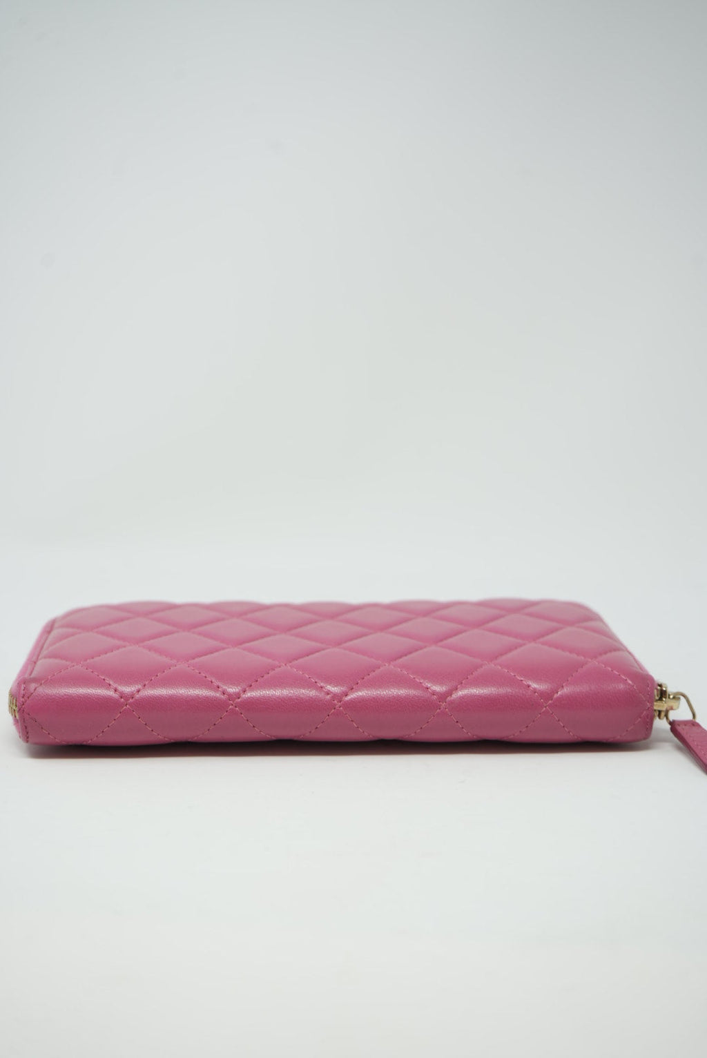 Pre-owned Chanel 2013 Pink Lambskin Long Wallet
