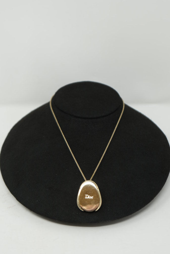 Dior Rhinestone Pearl Necklace