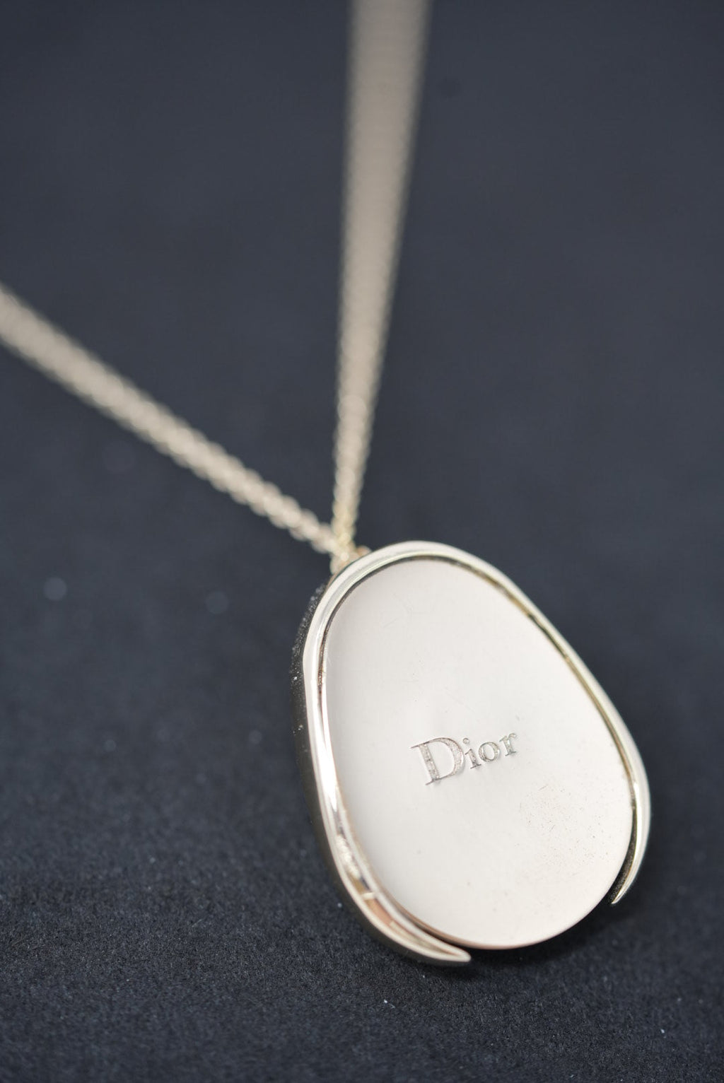 Dior Rhinestone Pearl Necklace