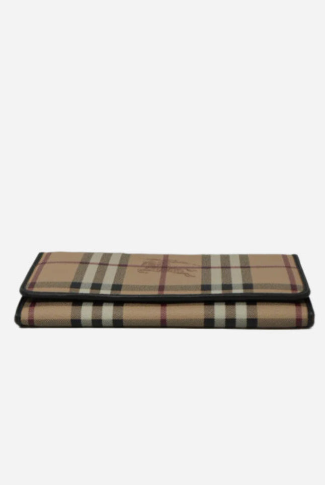 Burberry Check Long Wallet