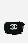Pre-owned Chanel Vip Gift Towel Bag Black
