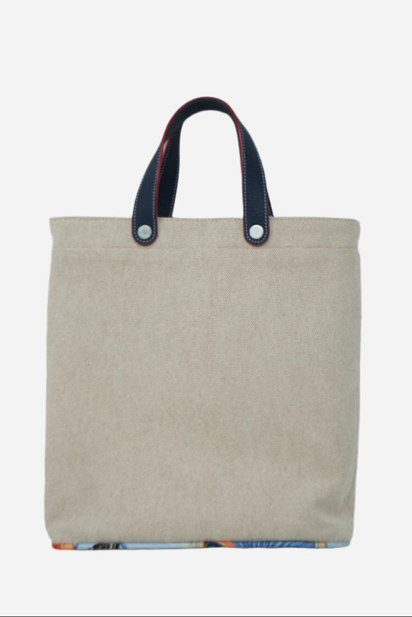 Hermes Canvas Taurillon Silk Petit H Tote