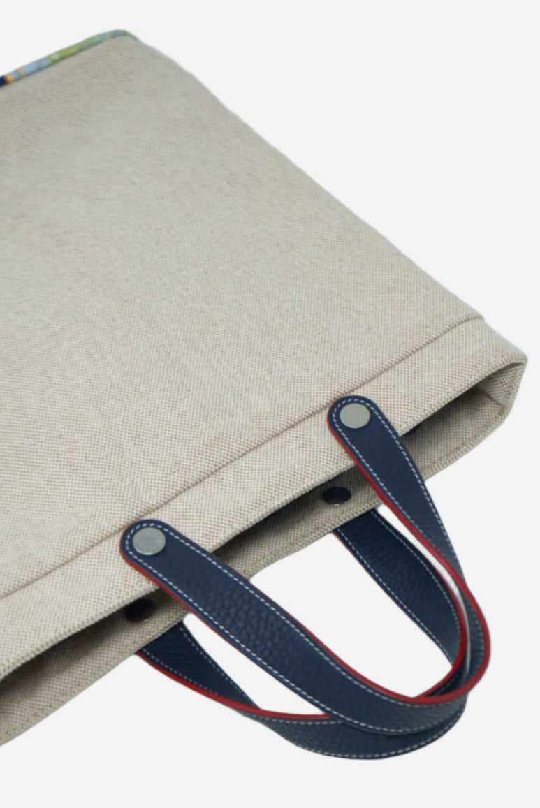 Hermes Canvas Taurillon Silk Petit H Tote