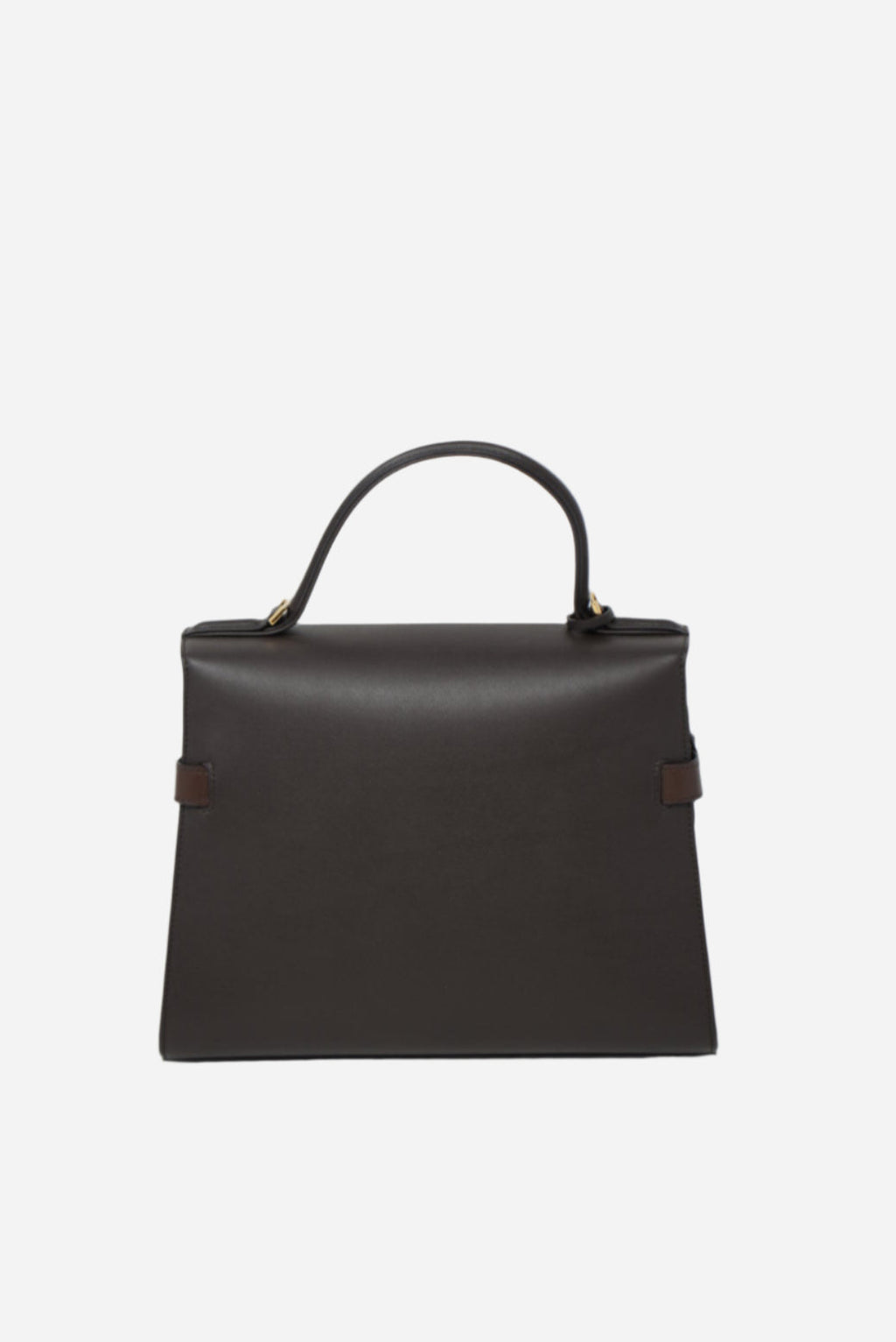 Delvaux Brown Suede/Calfskin Tempete Top Handle With Strap