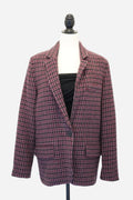 Isabel Marant Etoile Purple Plaid Jacket Size 40