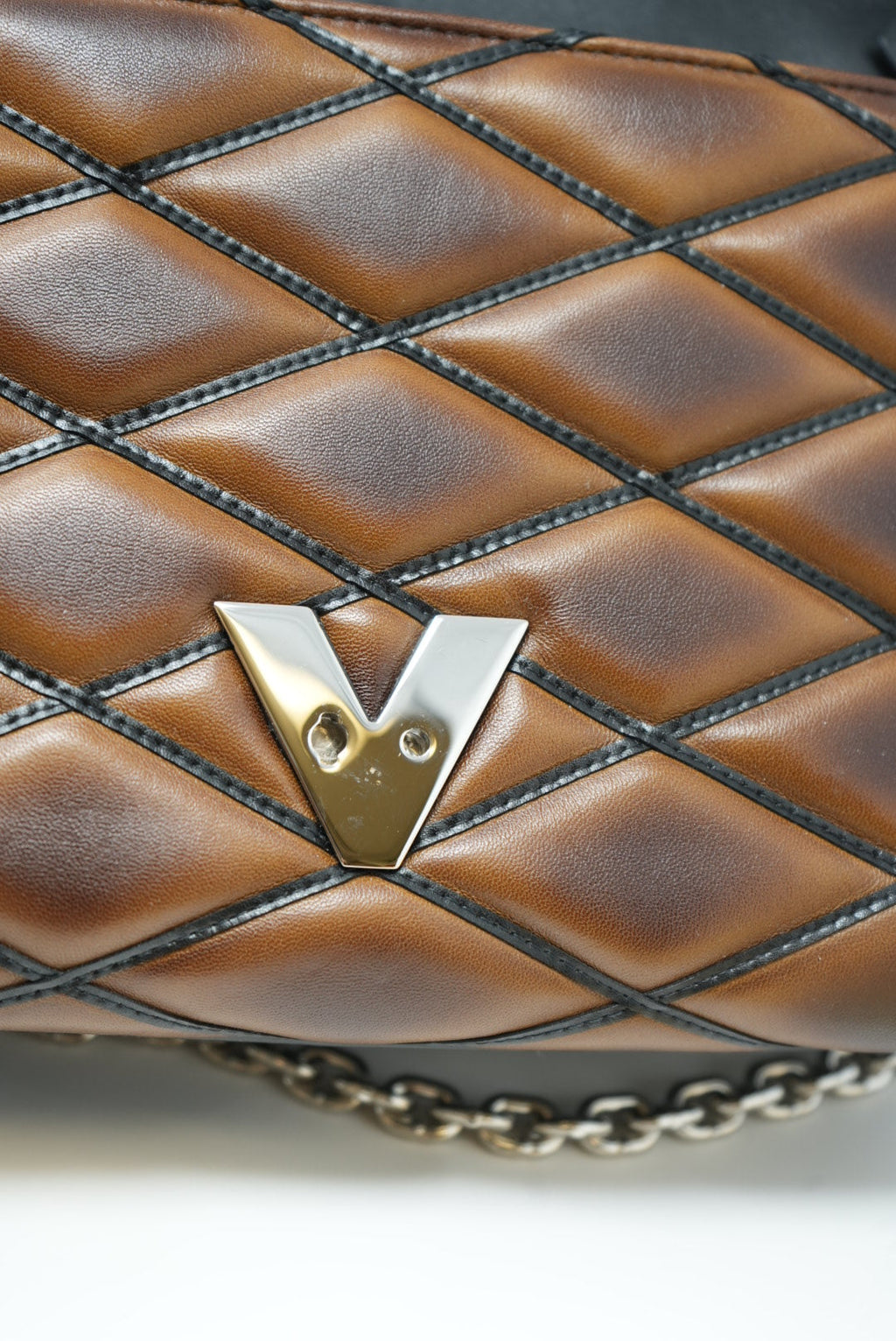 Louis Vuitton Leather Malletage MM Shoulder Bag