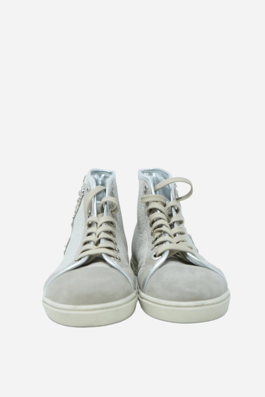 Louis Vuitton Leather Studded Trainers Size 36.5