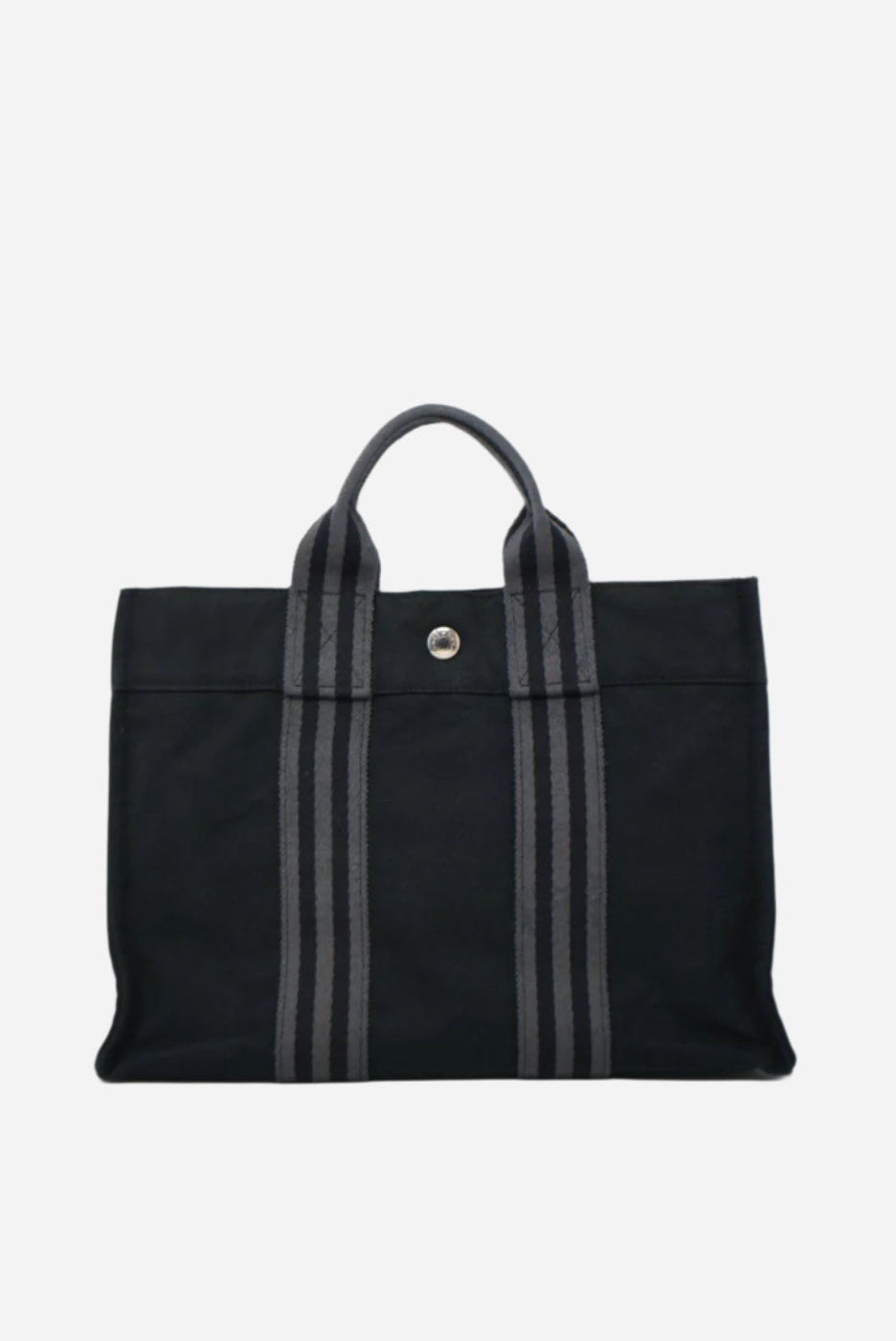 Hermès Black Canvas Vintage Mini Tote Bag