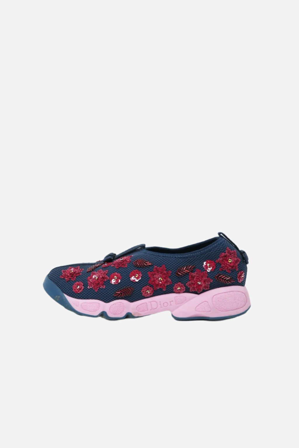 Dior Blue Mesh Embellished Sneakers Size 35