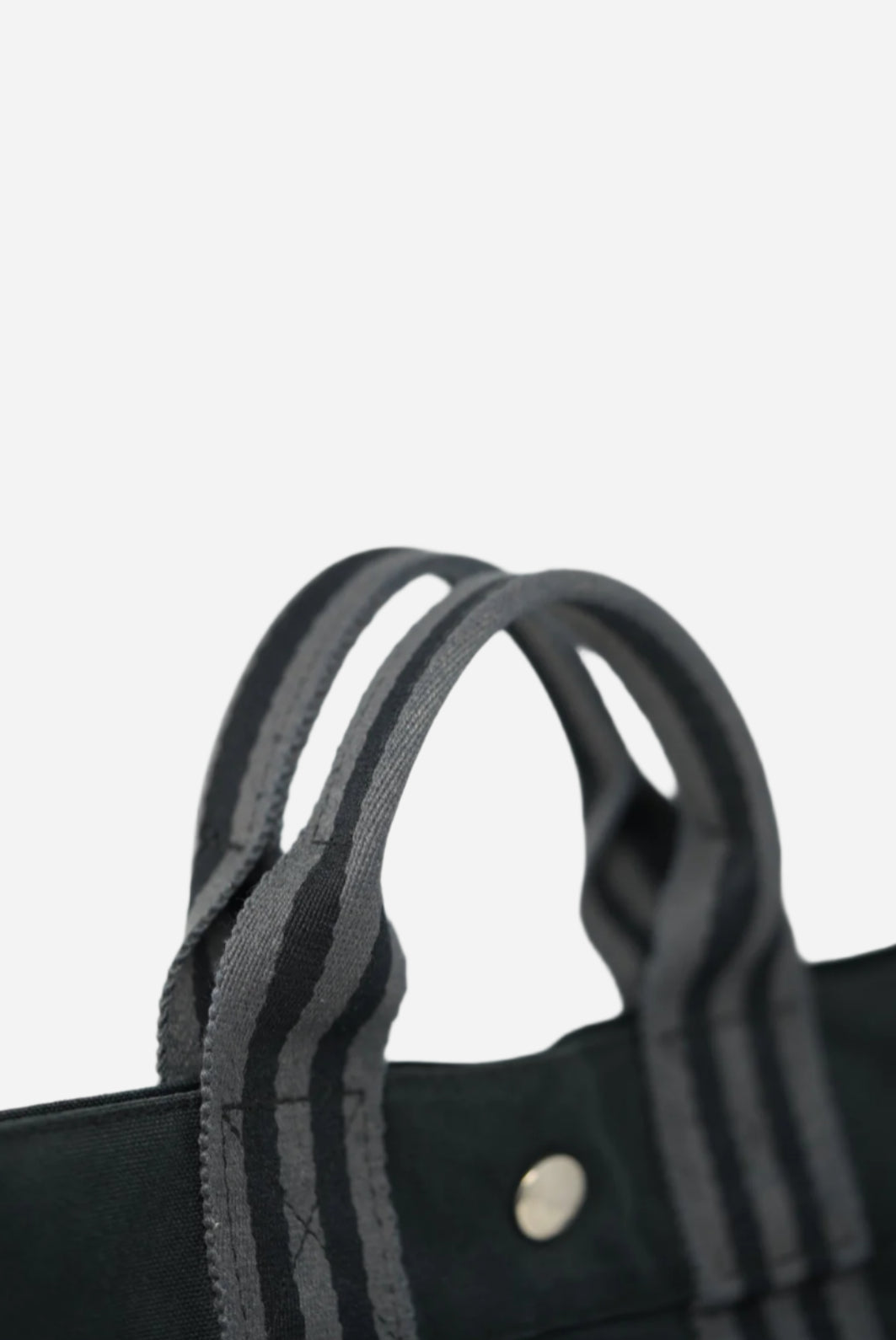 Hermès Black Canvas Vintage Mini Tote Bag