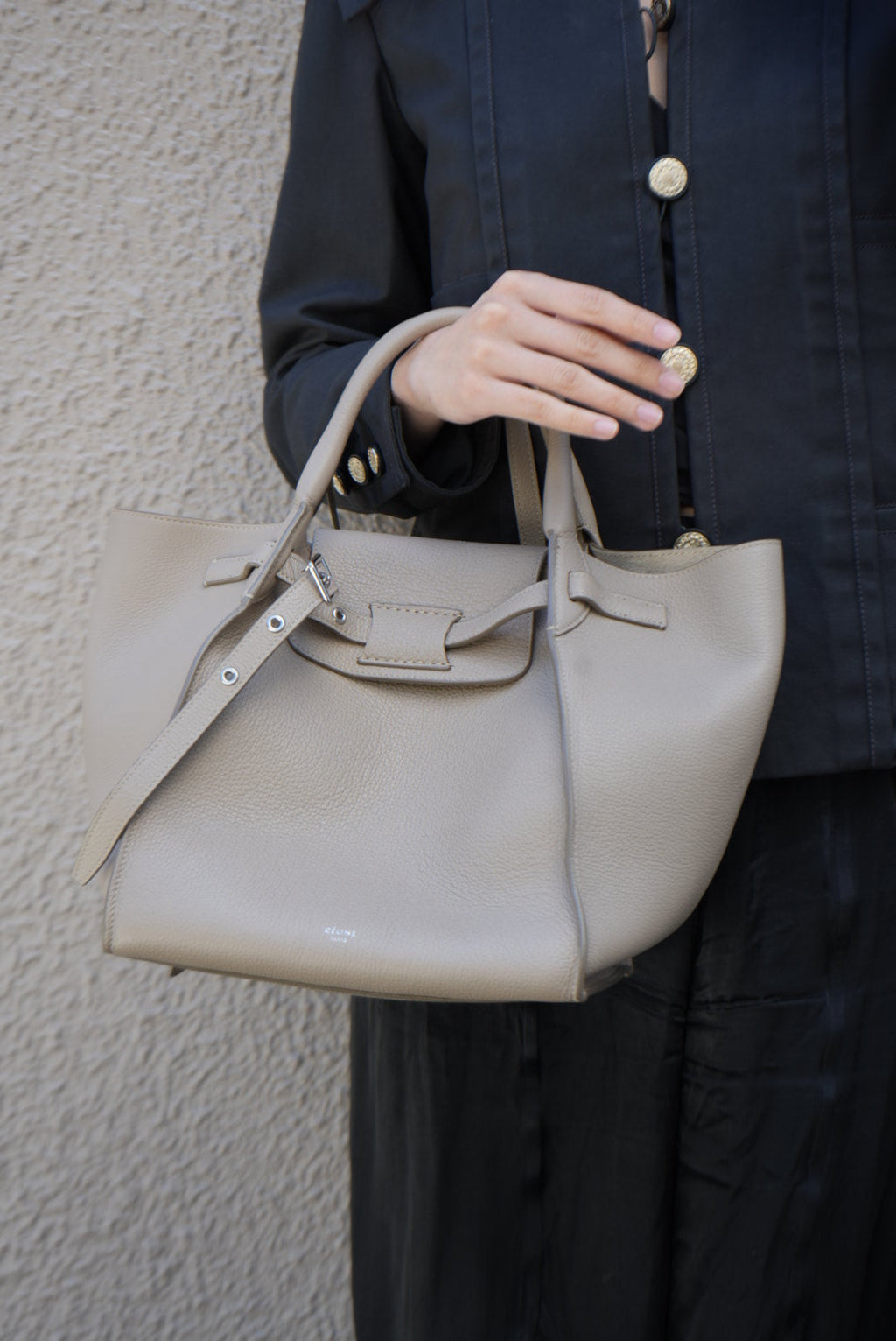 Celine 2018 Beige Calfskin Small Big Bag