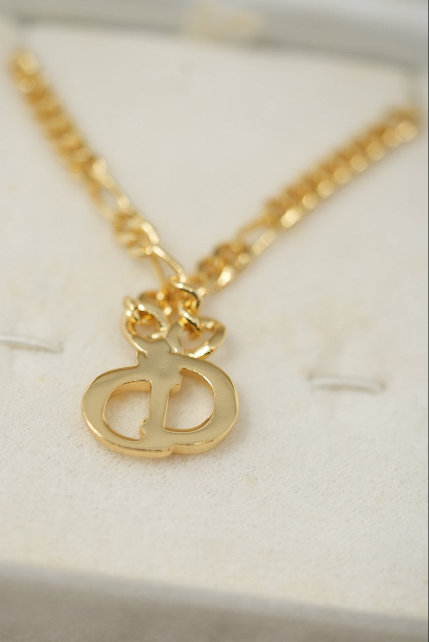 Dior Vintage CD Logo Necklace