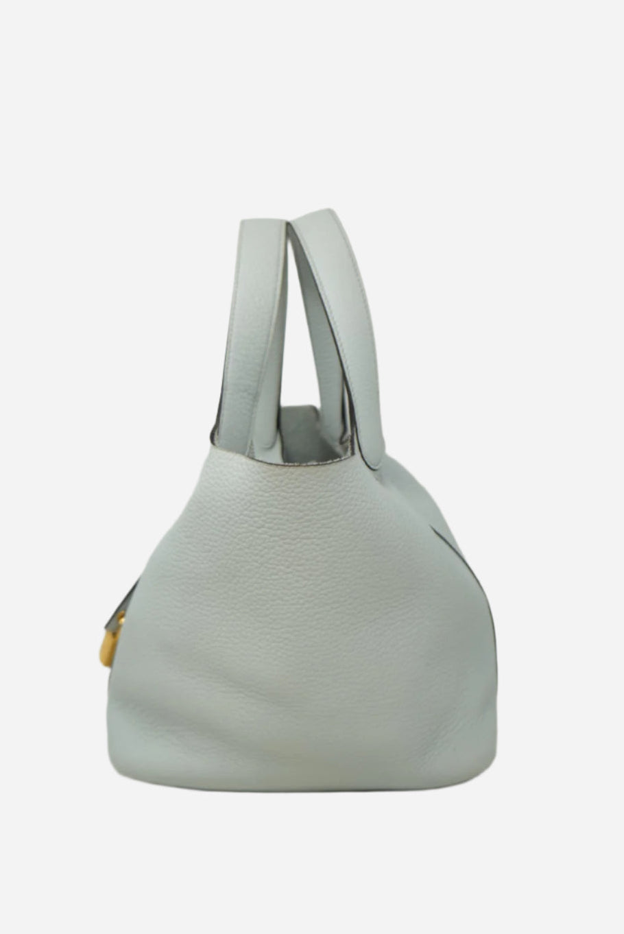 Hermes 2022 Blue Clemence Leather Picotin 22 Handbag