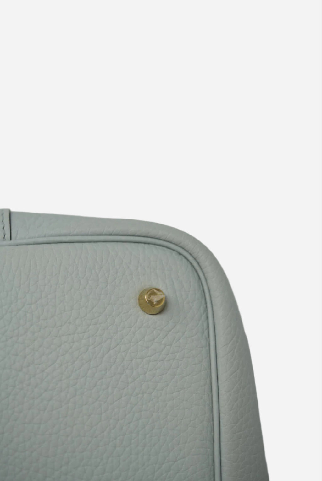 Hermes 2022 Blue Clemence Leather Picotin 22 Handbag