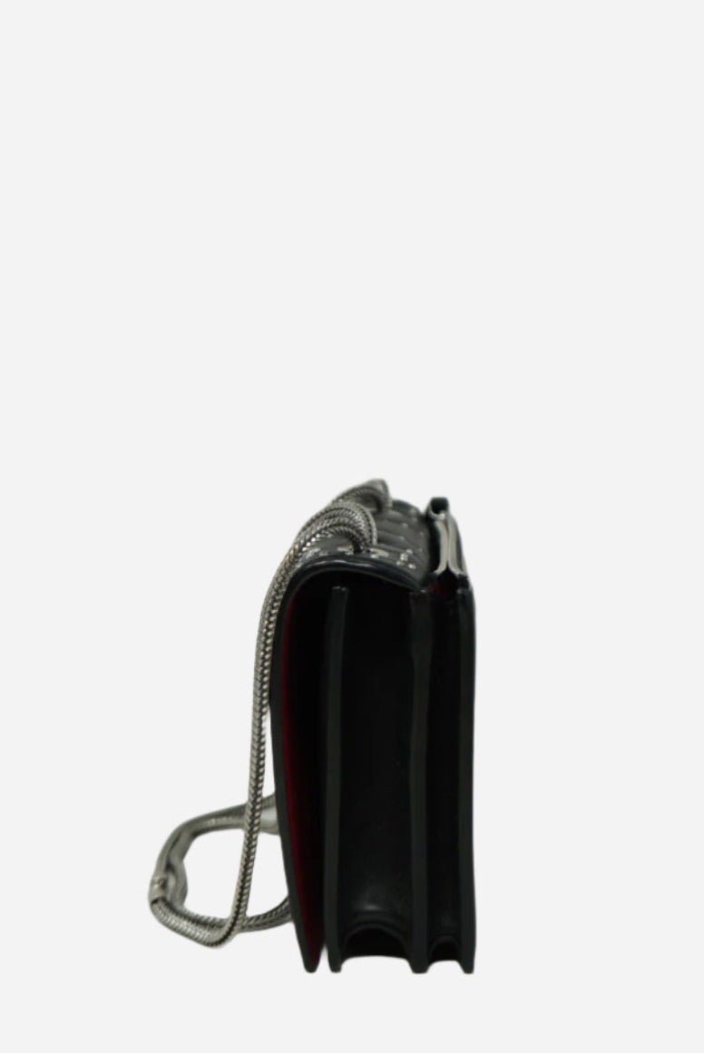 MCM Leather Crystal Studded Bag