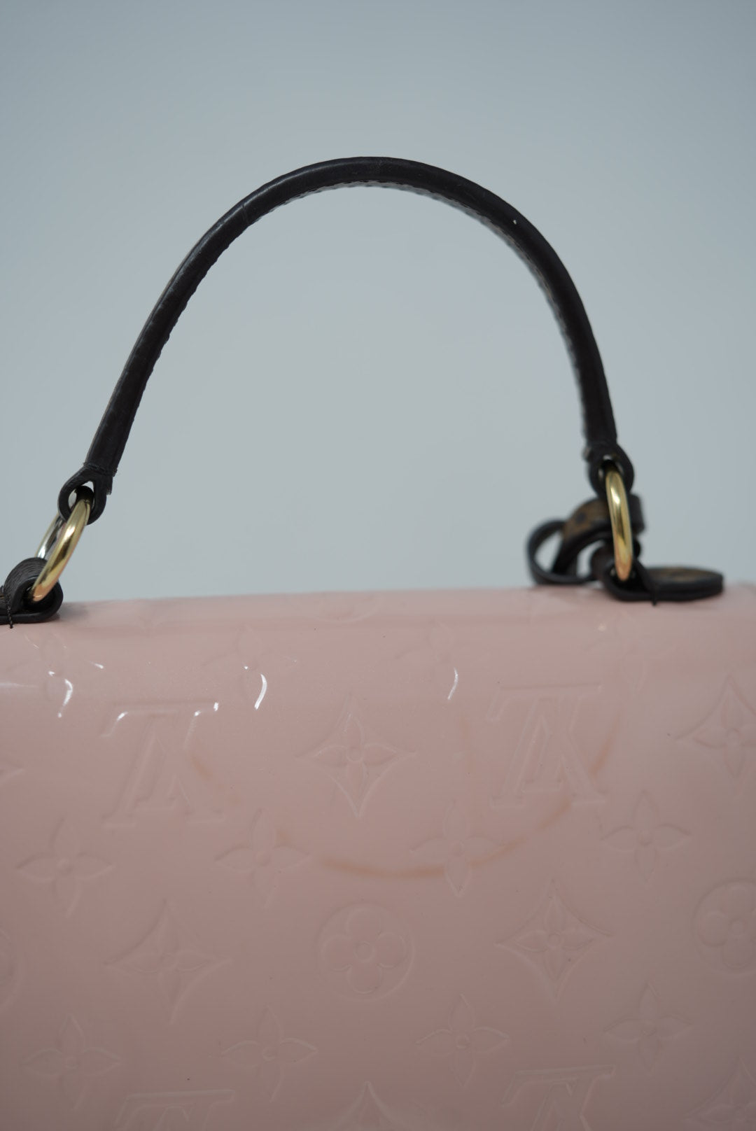Louis Vuitton Pink Patent Vernis Spring Top Handle Missing Strap
