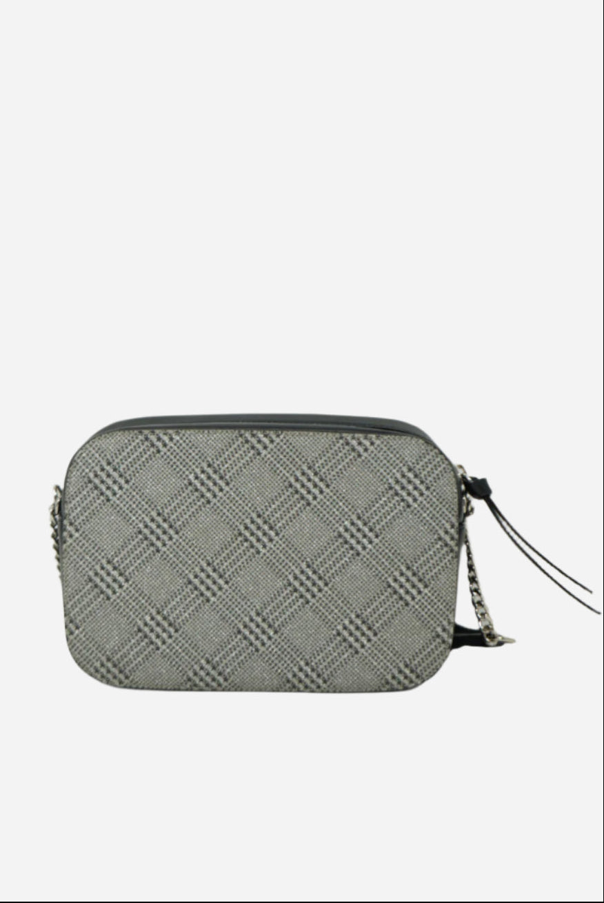 Jimmy Choo Metallic Fabric Crossbody Bag