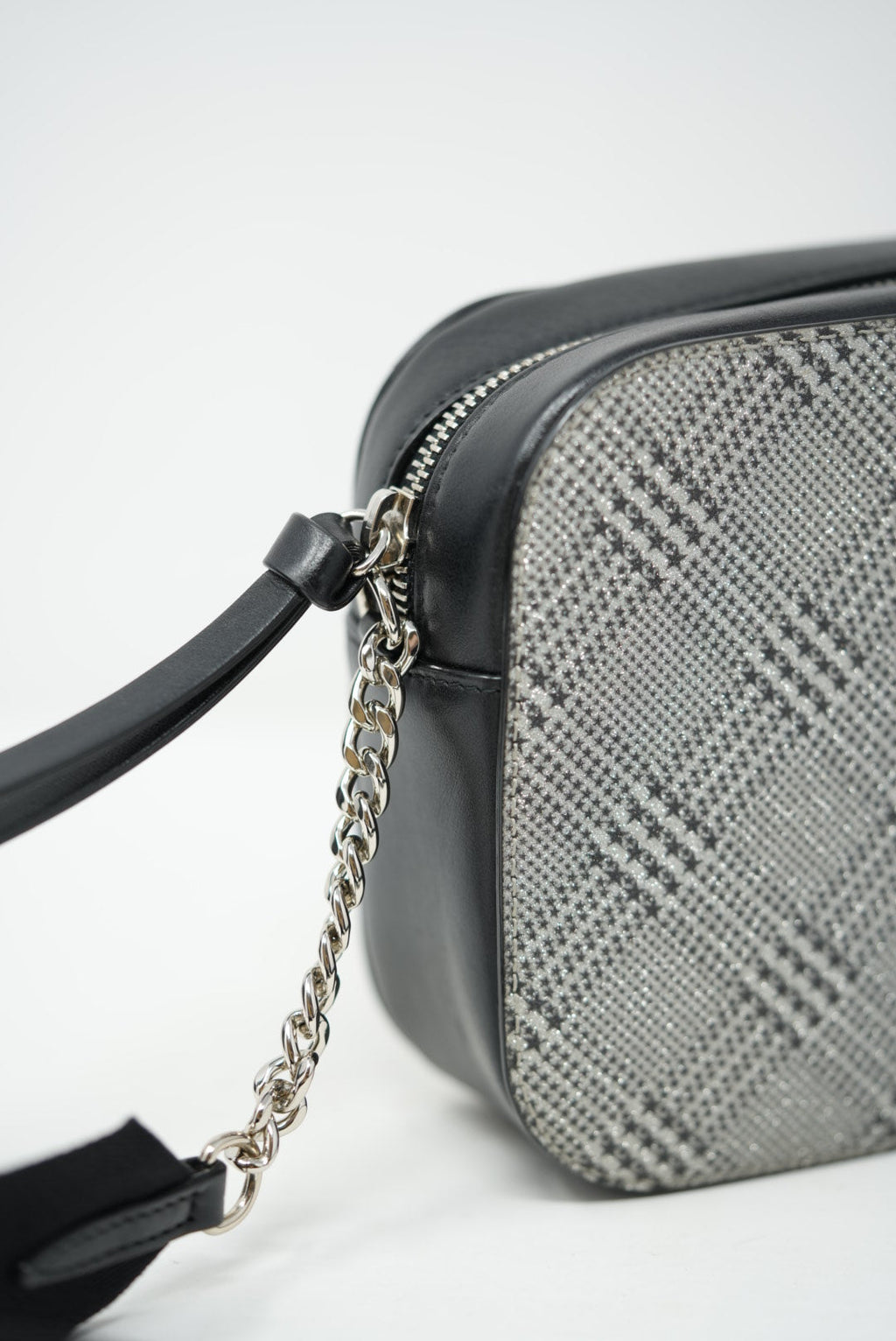 Jimmy Choo Metallic Fabric Crossbody Bag