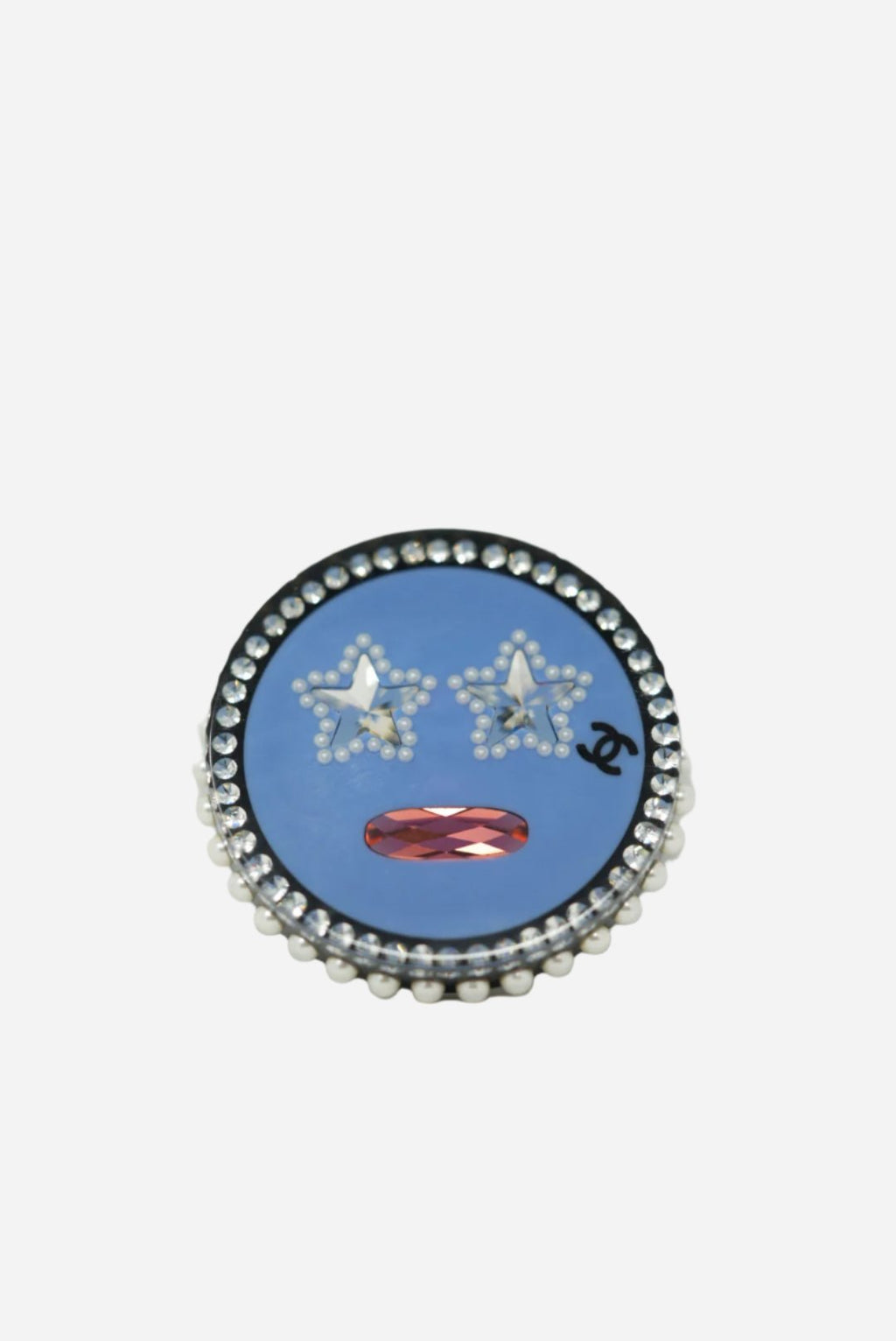 Pre-Owned Chanel 2016 Round Acrylic Brooch