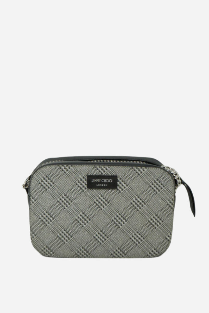 Jimmy Choo Metallic Fabric Crossbody Bag