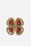 Christian Dior Flower Rhinestone Ring