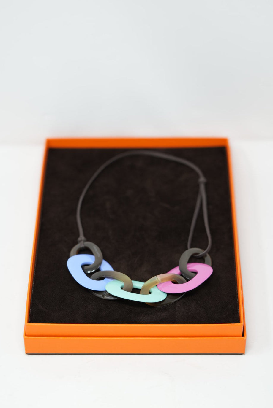 Hermes Horn/ Lacquered-Wood Necklace