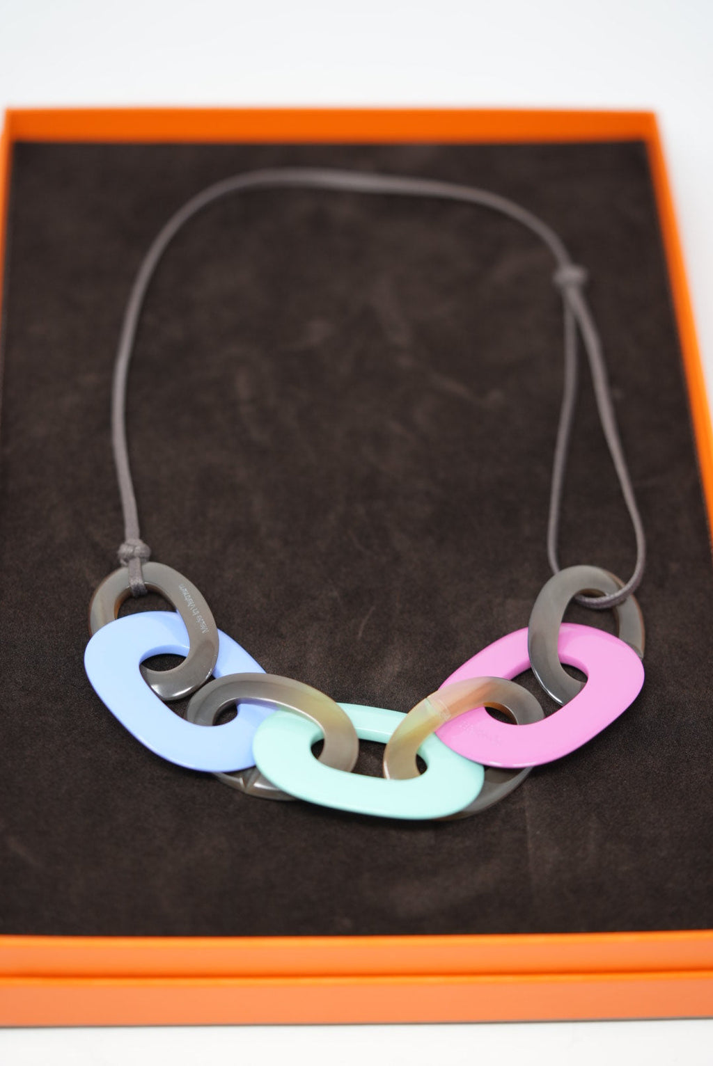 Hermes Horn/ Lacquered-Wood Necklace