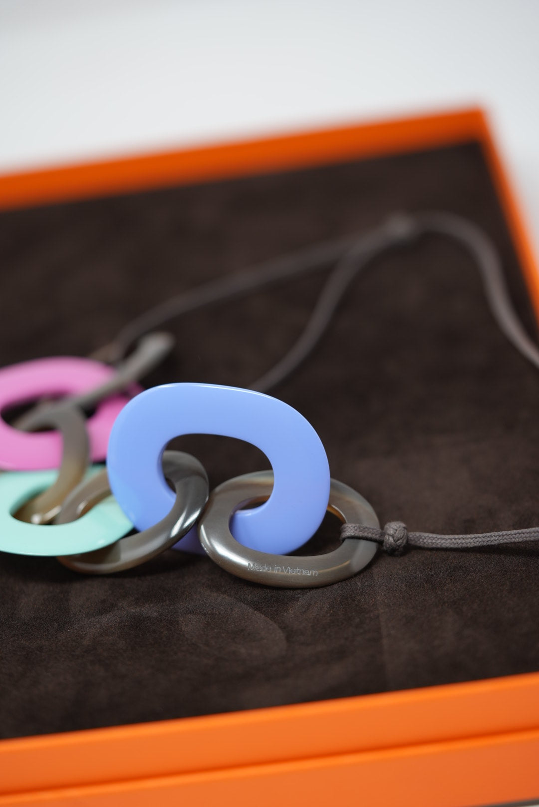 Hermes Horn/ Lacquered-Wood Necklace