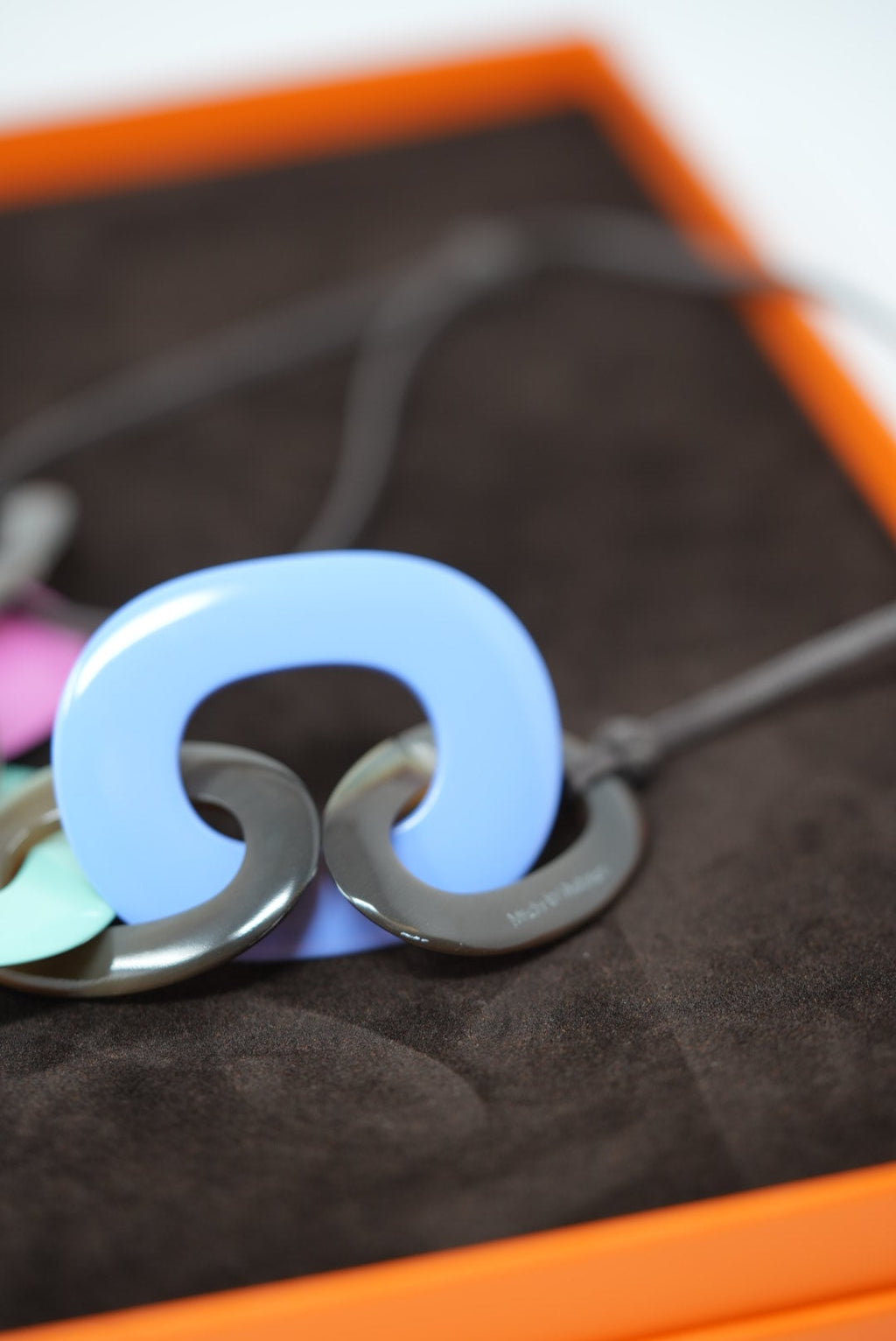 Hermes Horn/ Lacquered-Wood Necklace