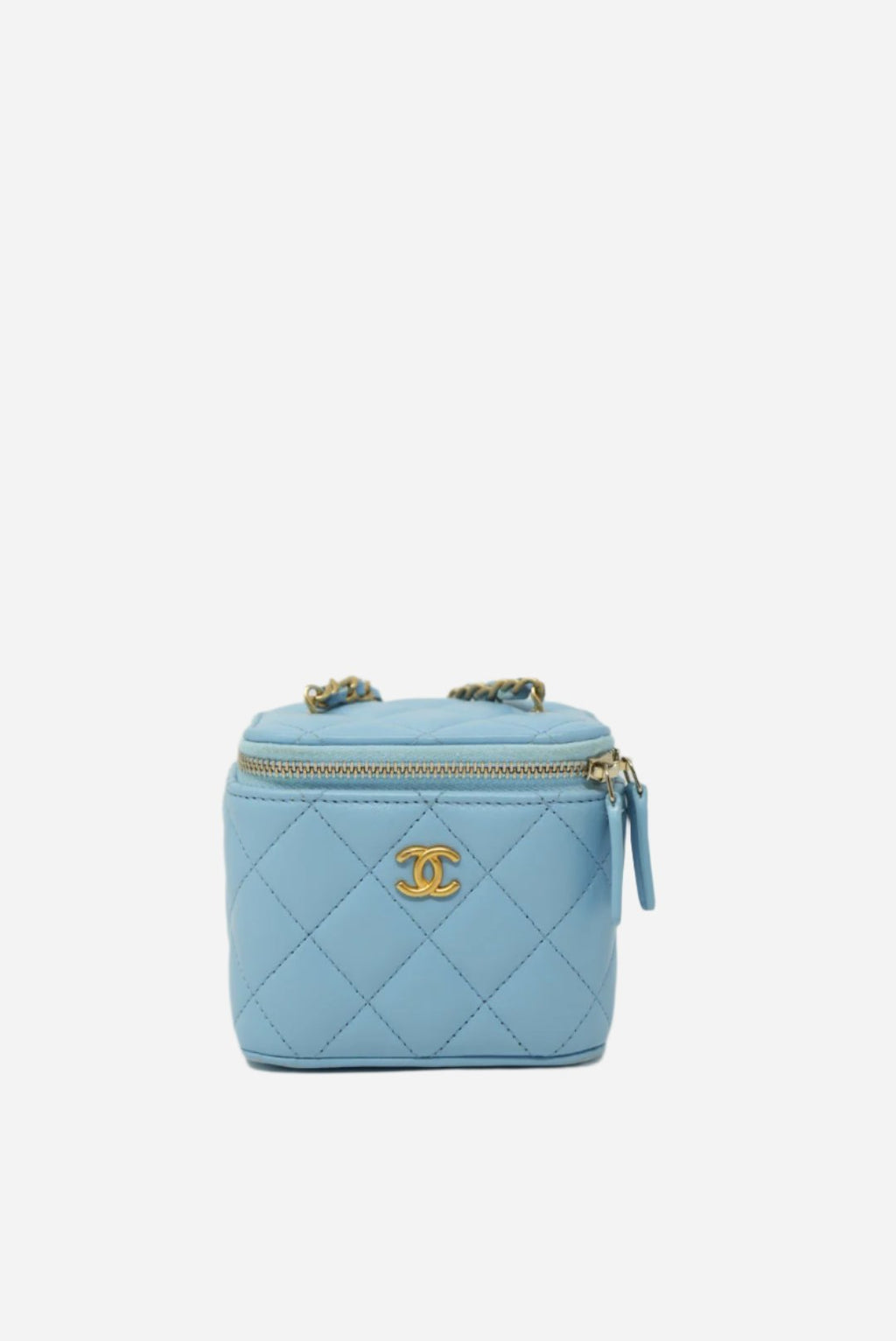 Pre-Owned Chanel SMALL VANITY WITH CHAIN Pearl Crush 2022