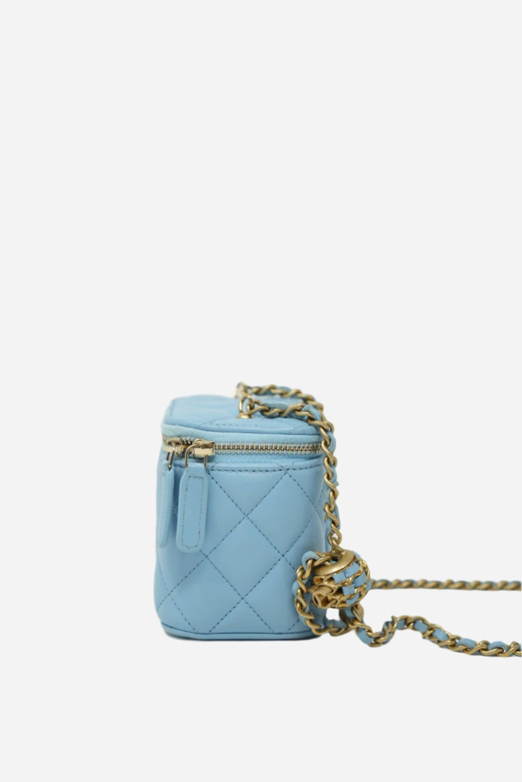 Pre-Owned Chanel SMALL VANITY WITH CHAIN Pearl Crush 2022