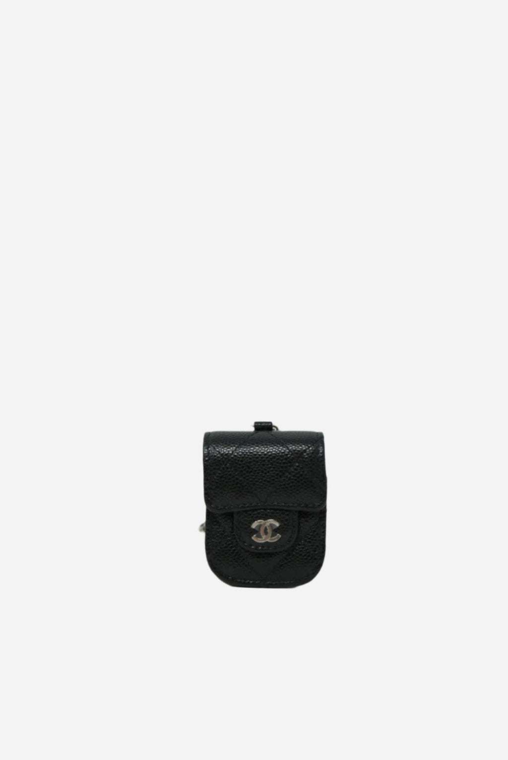 Pre-owned CHANEL Caviar Quilted Airpods Case