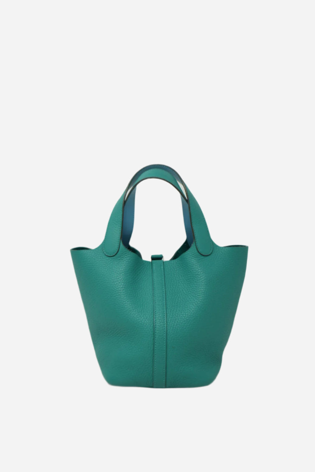 Hermes 2020 Green Clemence Leather Picotin 18 Handbag